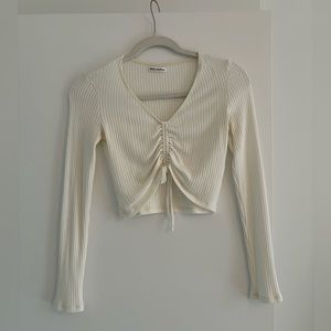 Reformation long sleeve crop top